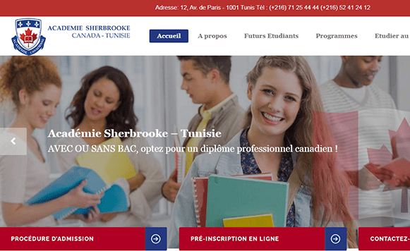 academie sherbrook tunisie