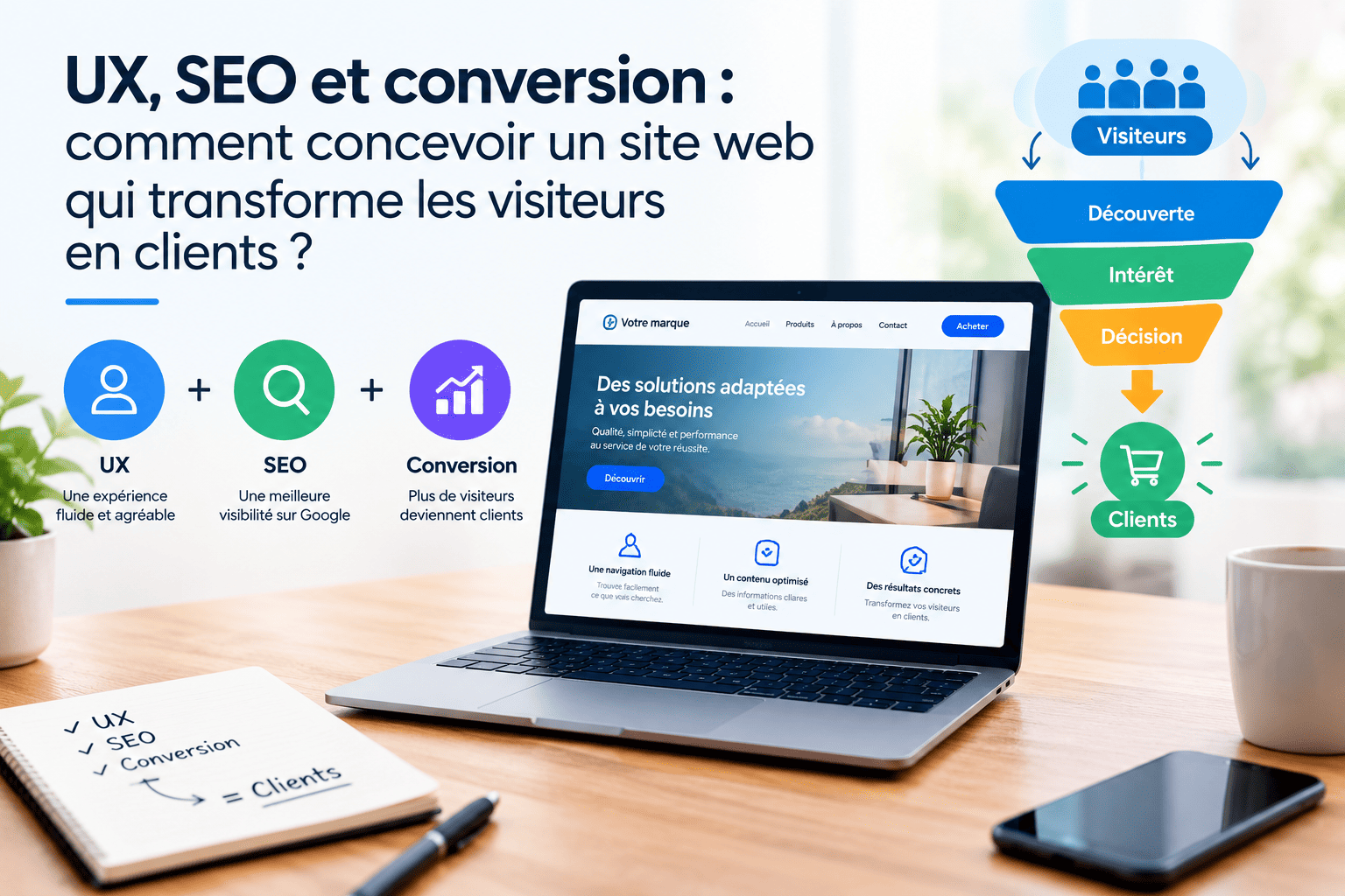 UX, SEO et conversion : créer un site web performant